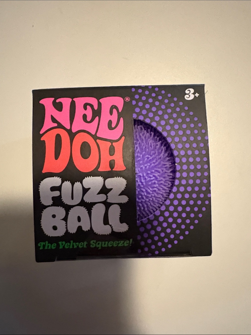 NIB NeeDoh Fuzz Ball Purple 2.5” Schylling velvet squeeze edition Squishy ✨ 💜